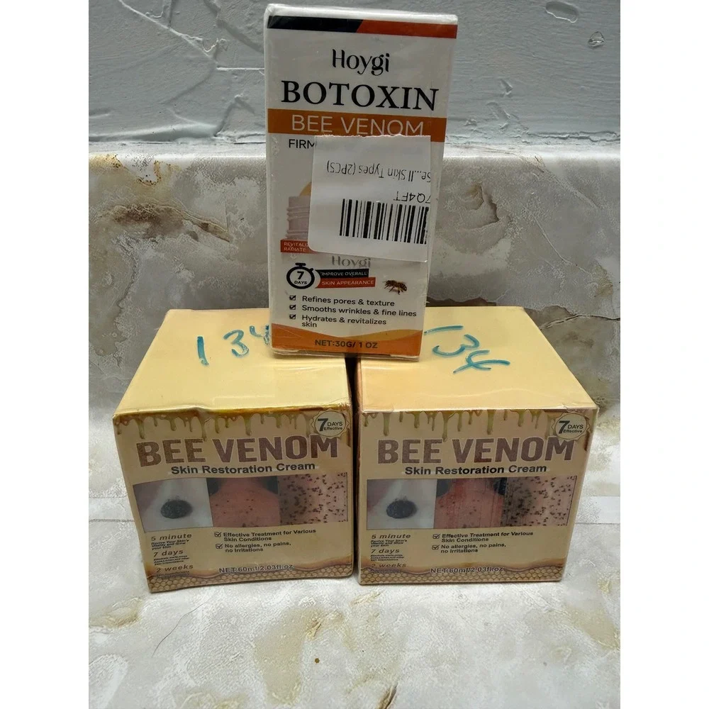 Hoygi Botox Bee Venom Firming Serum 1oz & Skin Restoration Cream 2oz Set 3pc